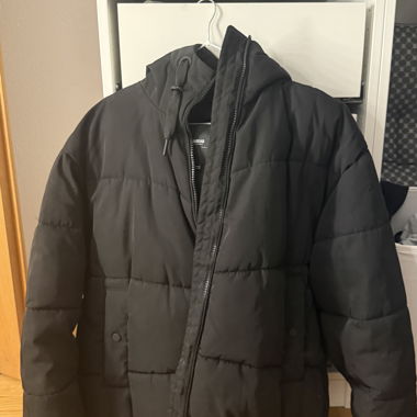 Giacca invernale PULL&BEAR nera