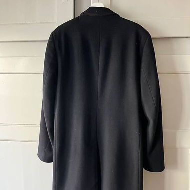 Paul Kehl Mantel Dunkelblau Gr. 50 - 100% Wolle