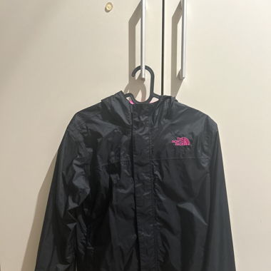 North face Regen/Windjacke schwarz/pink logo