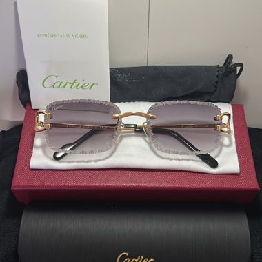 Cartier sunglasses, Black - gold 