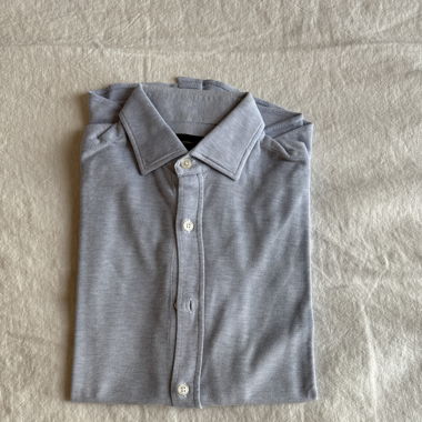 Chemise bleue Massimo Dutti coton doux