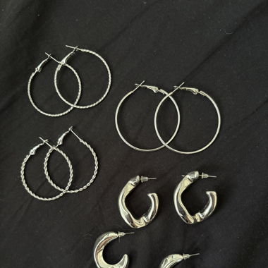 Lot de 5 paires de boucles d’oreilles 