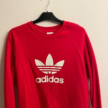 roter Adidas Pullover L 