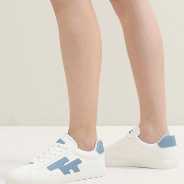 Tom Tailor Sneaker low weiss/blau, Gr. 40 NEU