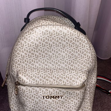 Zaino Tommy beige con motivo