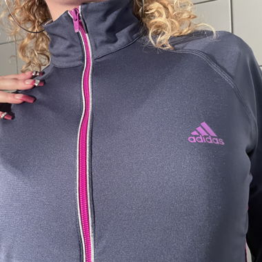 blauer adidas Zip-up