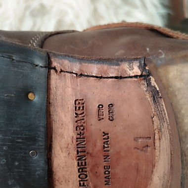 7040 brown leather boots Fiorentini Baker 