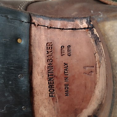 7040 brown leather boots Fiorentini Baker 