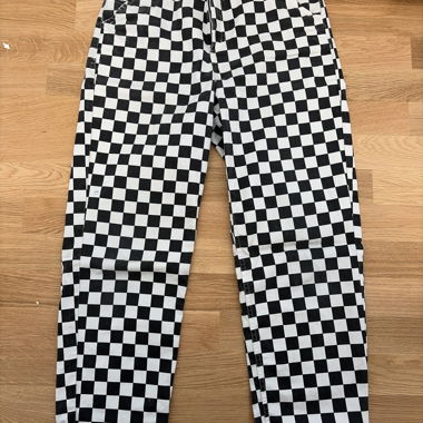 Pantalon à carreaux noir/blanc
