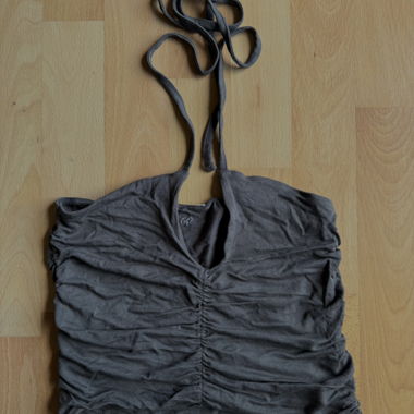 Grey Neckholder Top