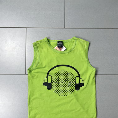 Vintage Y2K 00s green tank top