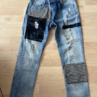 Jean denim patchwork