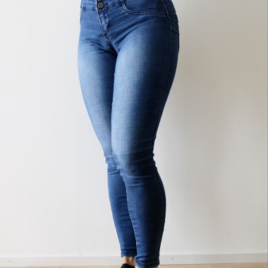 Jean skinny stretch, bleu foncé