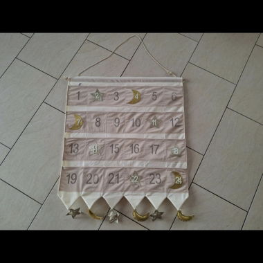 Moon and Stars Fabric Advent Calendar