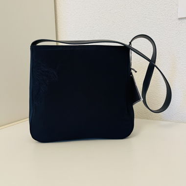 Navy Versace crossbody shoulder bag