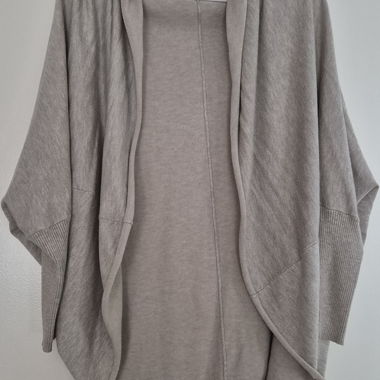 Cardigan poncho ZARA beige, taglia M