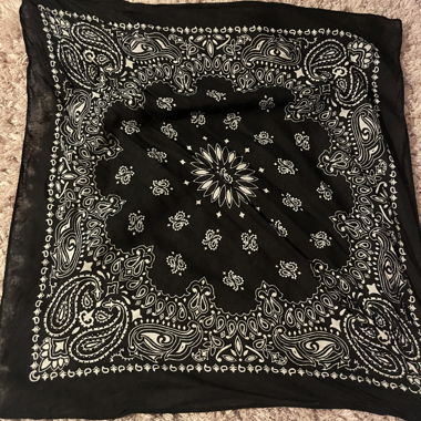 Foulard Paisley Nero