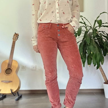 Slim velours côtelé PLEASE taille XS