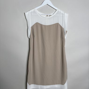 Top colorblock senza maniche
