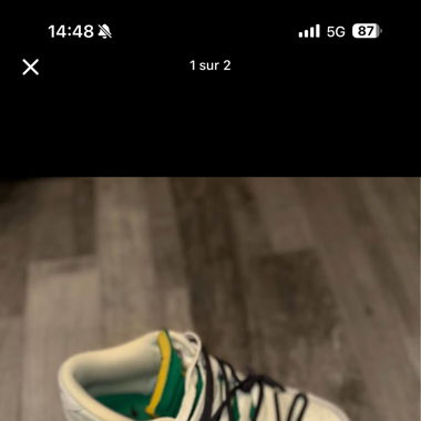 nike dunk low OFF-WHITE lot 20