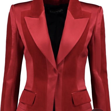 Blazer ajusté Balmain rouge