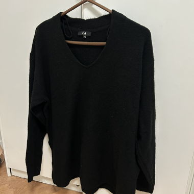 black sweater