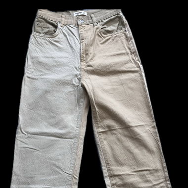 jeans a gamba larga - multicolore