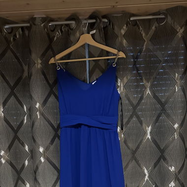 Longue robe bleue Morgan