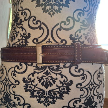 Ceinture en cuir marron