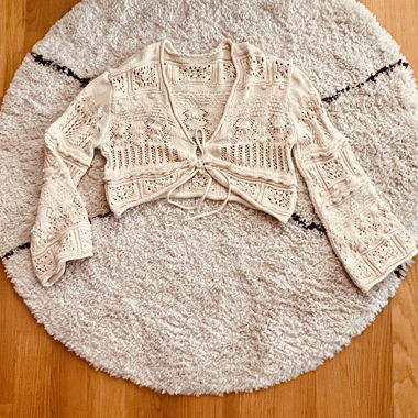 Gilet court beige
