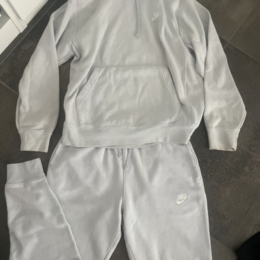 Set tuta Nike baby blue con felpa con cappuccio