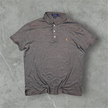vintage polo ralph lauren shirt grey/beige