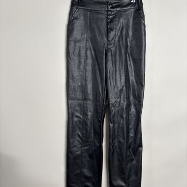 Schwarze Missue-Fauxlederhose