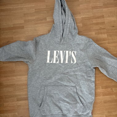 Felpa con cappuccio Levi's grigia