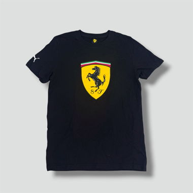 T-shirt grafica nera Ferrari Puma
