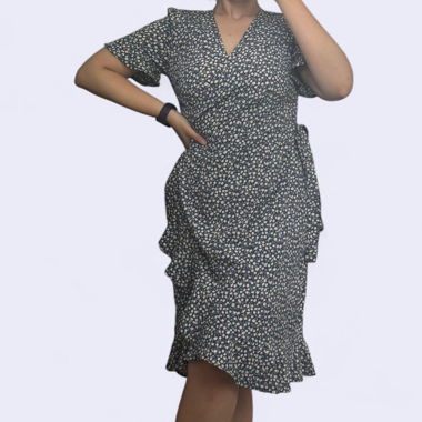Floral Wrap Dress