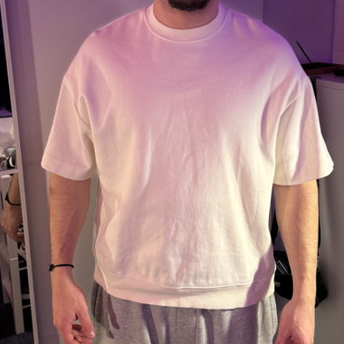 Weisses Oversize-T-Shirt H&M Grösse S