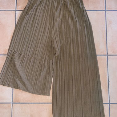 Pantaloni plissé moka