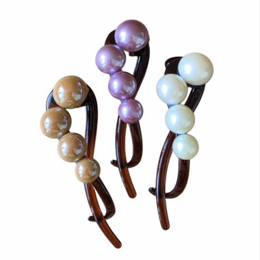 Lot de pinces à cheveux perles