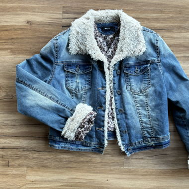 Gefütterte Jeansjacke