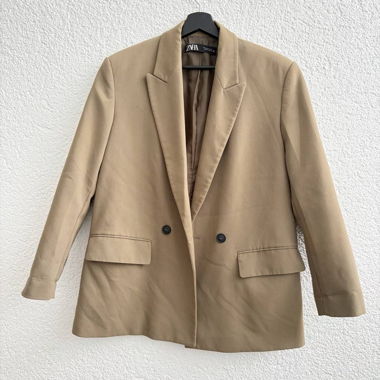 Blazer Zara oversize en vert olive