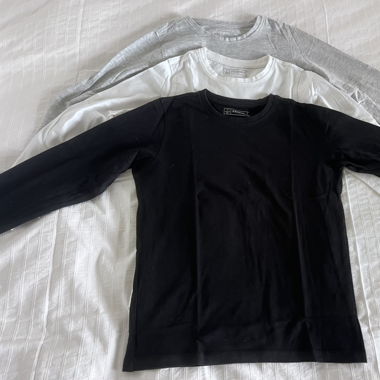 Lot de 3 t-shirt longues manches 