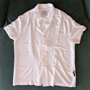 Chemise blanche YoungLA à manches courtes