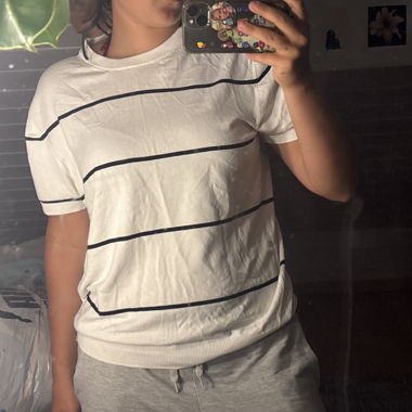 White Striped T-Shirt