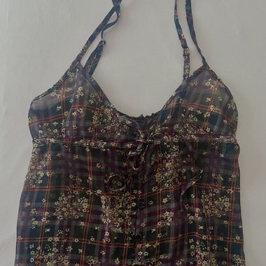 Top d'été vintage à fleurs