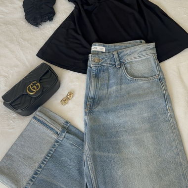 Jeans a vita alta MNG