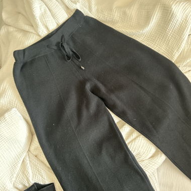 Schwarze Lounge-Hose, L