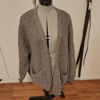 Bershka Knit Cardigan Grey