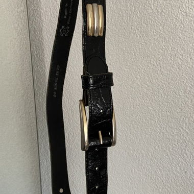 Ledergürtel mit Metall-Details