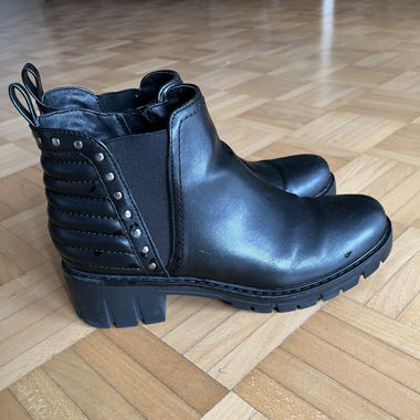 Black ankle boots
